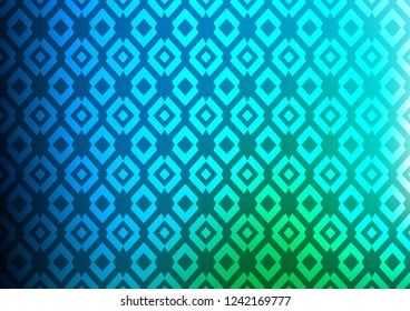 Light Blue, Green vector texture in rectangular style. Illustration with set of colorful rectangles. The template can be used as a background.