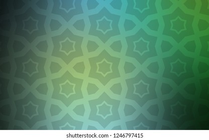 Light Blue, Green vector texture with beautiful stars. Modern geometrical abstract illustration with stars. Pattern for websites, landing pages.