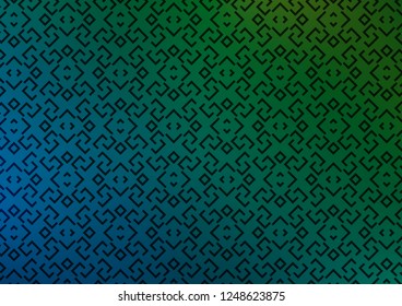 Light Blue, Green vector texture with colored lines. Shining colored illustration with narrow lines. Backdrop for TV commercials.