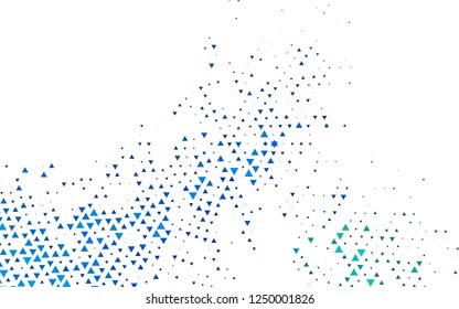 Light Blue, Green vector texture in triangular style. Modern abstract illustration with colorful triangles. Modern template for your landing page.