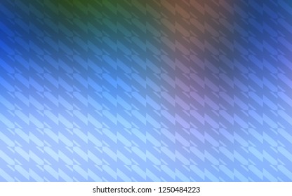 Light Blue, Green vector texture with colored lines. Colorful shining illustration with lines on abstract template. Template for your beautiful backgrounds.