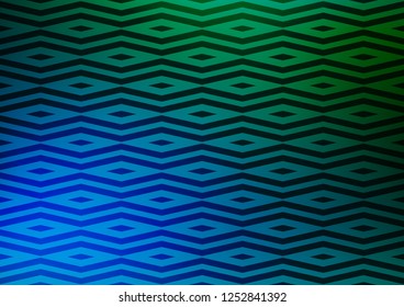 Light Blue, Green vector texture in triangular style. Beautiful illustration with triangles in nature style. Modern template for your landing page.