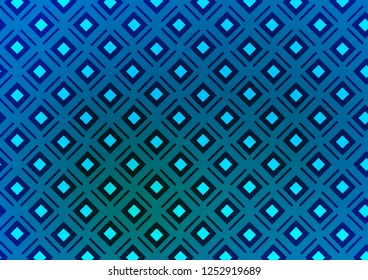 Light Blue, Green vector texture with lines, rhombuses. Colorful decorative design in simple style with lines, rhombuses. Pattern for websites, landing pages.