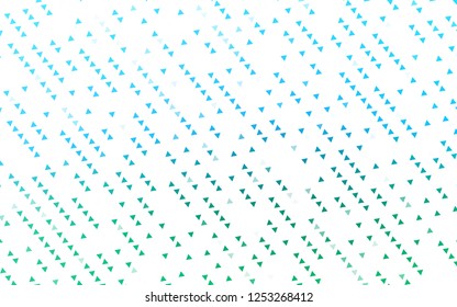 Light Blue, Green vector texture in triangular style. Glitter abstract illustration with triangular shapes. Best design for your ad, poster, banner.