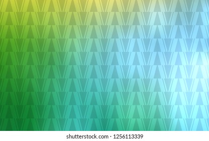 Light Blue, Green vector texture with triangular style. Abstract gradient illustration with triangles, lines. Pattern for websites.