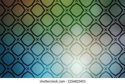 Light Blue, Green vector texture with beautiful stars. Blurred decorative design in simple style with stars. Best design for your ad, poster, banner.