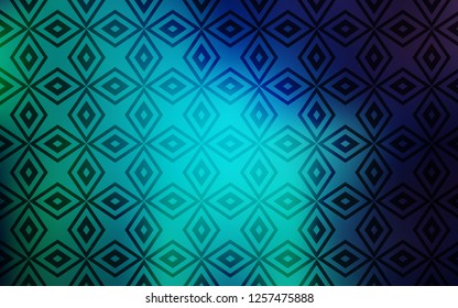 Light Blue, Green vector texture in rectangular style. Decorative design in abstract style with rectangles. Best design for your ad, poster, banner.