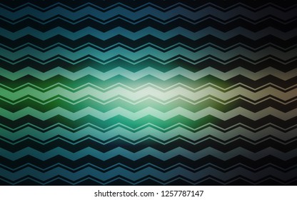Light Blue, Green vector texture with colored lines. Shining colored illustration with sharp stripes. Pattern for ads, posters, banners.