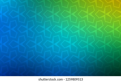 Light Blue, Green vector texture in rectangular style. Beautiful illustration with rectangles and squares. Smart design for your business advert.