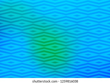 Light Blue, Green vector texture in triangular style. Triangles on abstract background with colorful gradient. Template for wallpapers.