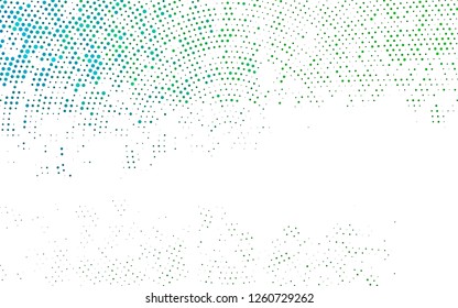 Light Blue, Green vector texture with disks. Beautiful colored illustration with blurred circles in nature style. Design for business adverts.