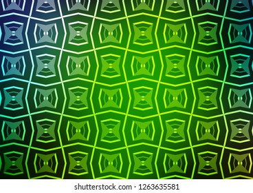 Light Blue, Green vector texture with colored lines. Shining illustration with lines on abstract template. Smart design for your business advert.