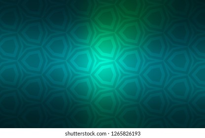 Light Blue, Green vector texture with colorful hexagons. Design in abstract style with hexagons. Pattern for ads, leaflets.