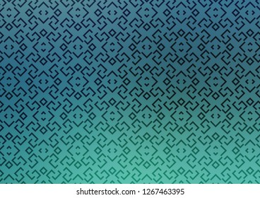 Light Blue, Green vector texture with colored lines. Glitter abstract illustration with colored sticks. Backdrop for TV commercials.