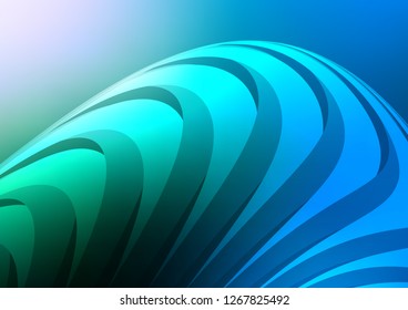 Light Blue, Green vector texture with colored lines. Decorative shining illustration with lines on abstract template. The pattern can be used for busines ad, booklets, leaflets