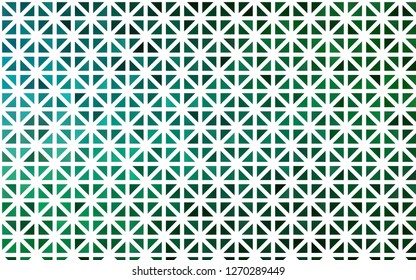 Light Blue, Green vector texture in triangular style. Decorative design in abstract style with triangles. Template for wallpapers.