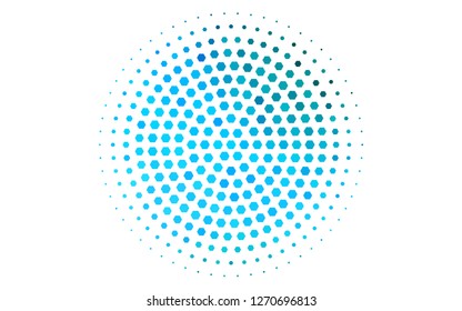 Light Blue, Green vector texture with colorful hexagons. White background with colorful hexagons. Pattern for texture of wallpapers.