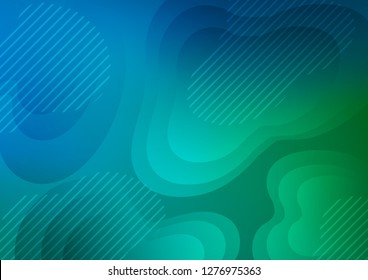 Light Blue, Green vector texture with colored lines. Modern geometrical abstract illustration with staves. The pattern can be used as ads, poster, banner for commercial.