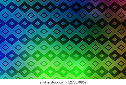 Light Blue, Green vector texture in rectangular style. Rectangles on abstract background with colorful gradient. Modern template for your landing page.