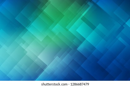 Light Blue, Green vector texture with colored lines. Lines on blurred abstract background with gradient. The pattern for ad, booklets, leaflets.
