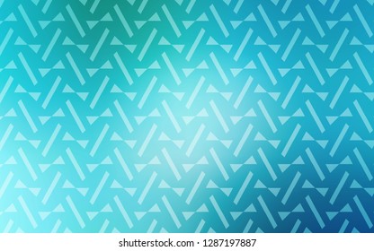 Light Blue, Green vector texture with triangular style. Illustration with set of colorful triangles, lines. Pattern for commercials.