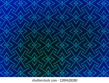 Light Blue, Green vector texture with colored lines. Shining colored illustration with narrow lines. Best design for your ad, poster, banner.