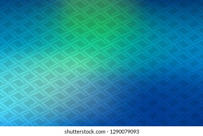 Light Blue, Green vector texture in rectangular style. Modern abstract illustration with colorful rectangles. Smart design for your business advert.