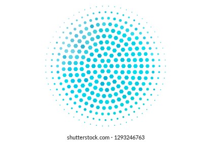 Light Blue, Green vector texture with colorful hexagons. Colorful hexagons on white backdrop. Pattern for ads, leaflets.