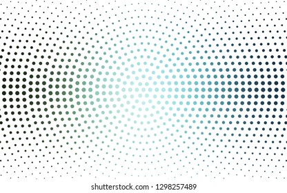 Light Blue, Green vector  texture with disks. Blurred bubbles on abstract background with colorful gradient. Pattern for textures of wallpapers.