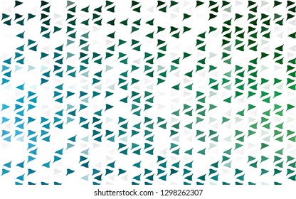 Light Blue, Green vector texture in triangular style. Beautiful illustration with triangles in nature style. Smart design for your business advert.