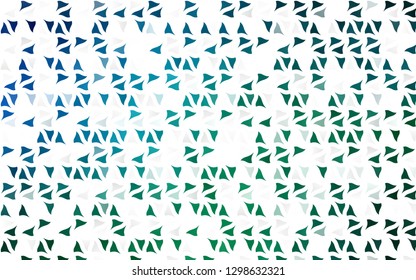 Light Blue, Green vector texture in triangular style. Modern abstract illustration with colorful triangles. Pattern can be used for websites.