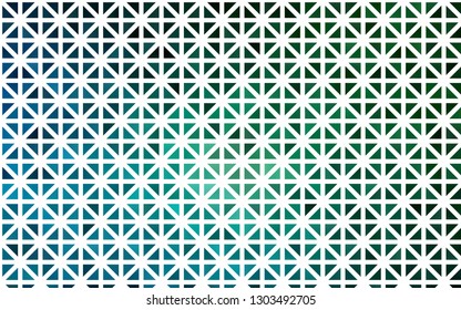 Light Blue, Green vector texture in triangular style. Glitter abstract illustration with triangular shapes. Template for wallpapers.