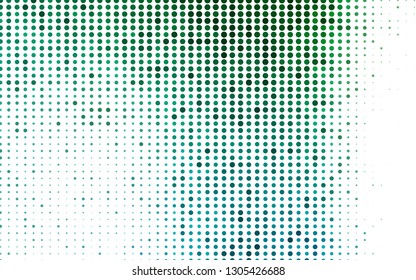 Light Blue, Green vector texture with disks. Blurred decorative design in abstract style with bubbles. Design for posters, banners.