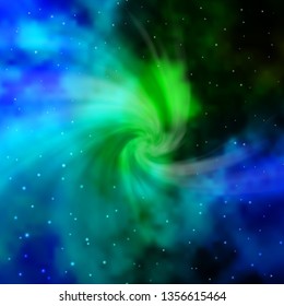 Light Blue, Green vector texture with beautiful stars. Modern geometric abstract illustration with stars. Pattern for new year ad, booklets.