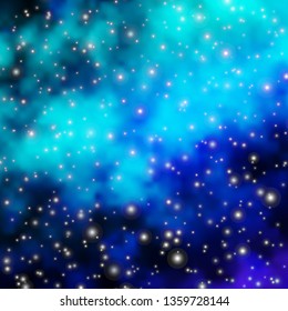 Light Blue, Green vector texture with beautiful stars. Modern geometric abstract illustration with stars. Pattern for new year ad, booklets.