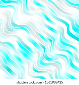 Light Blue, Green vector texture with wry lines. Brand new colorful illustration with bent lines. Best design for your ad, poster, banner.