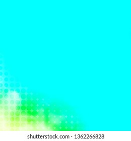 Light Blue, Green vector texture with circles. Abstract colorful disks on simple gradient background. Pattern for business ads.