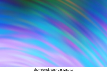 Light Blue, Green vector texture with bent lines. Glitter abstract illustration with wry lines. Abstract design for your web site.