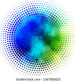 Light Blue, Green vector texture in rectangular style. Colorful illustration with gradient rectangles and squares. Pattern for busines booklets, leaflets