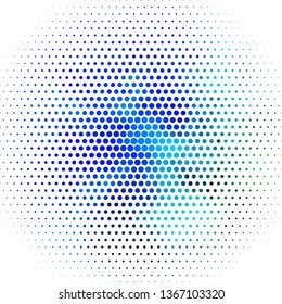 Light Blue, Green vector texture with circles. Abstract colorful disks on simple gradient background. Design for posters, banners.
