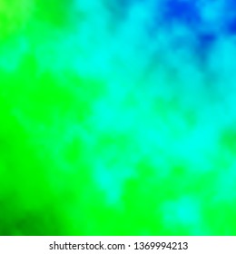 Light Blue, Green vector texture with cloudy sky. Abstract illustration with colorful gradient clouds. Beautiful layout for uidesign.