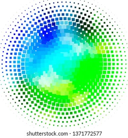 Light Blue, Green vector texture in rectangular style. Illustration with a set of gradient rectangles. Design for your business promotion.