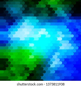 Light Blue, Green vector texture with lines. Geometric abstract illustration with blurred lines. Pattern for booklets, leaflets.