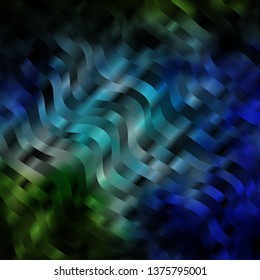 Light Blue, Green vector texture with circular arc. Gradient illustration in simple style with bows. Pattern for websites, landing pages.