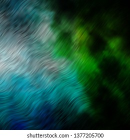 Light Blue, Green vector texture with curves. Gradient illustration in simple style with bows. Pattern for websites, landing pages.