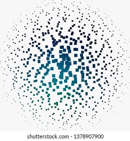 Light Blue, Green vector texture in rectangular style. Illustration with a set of gradient rectangles. Best design for your ad, poster, banner.