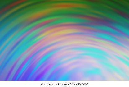 Light Blue, Green vector texture with bent lines. A circumflex abstract illustration with gradient. Elegant pattern for a brand book.