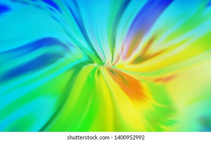 Light Blue, Green vector texture with wry lines. A sample with colorful lines, shapes. The best colorful design for your business.