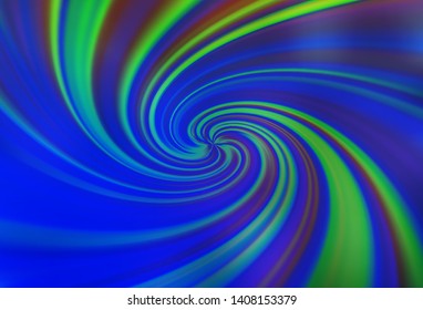Light Blue, Green vector texture with bent lines. A sample with colorful lines, shapes. New composition for your brand book.