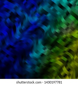 Light Blue, Green vector texture with circular arc. Colorful illustration in circular style with lines. Pattern for websites, landing pages.